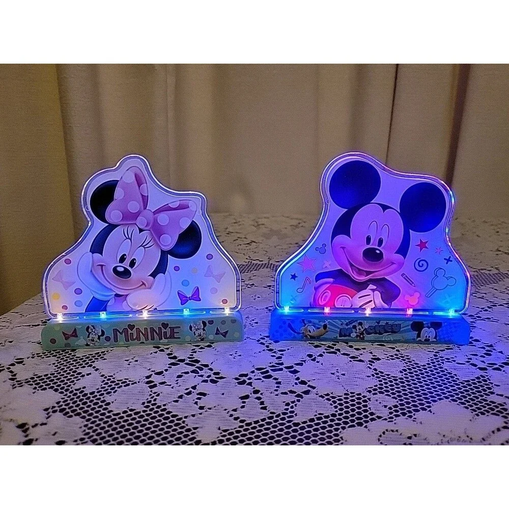 DISNEY MICKEY & MINNIE MOUSE FLASHING DECORATION MULTIPLE COLOR FLASHING MODES